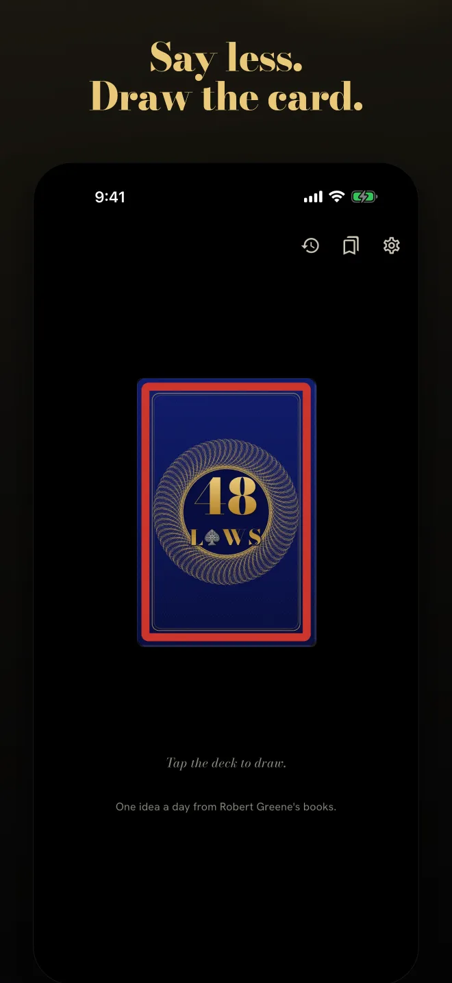 Say less. Draw the card. The deck waiting to be tapped